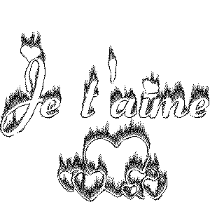 image animée je t'aime